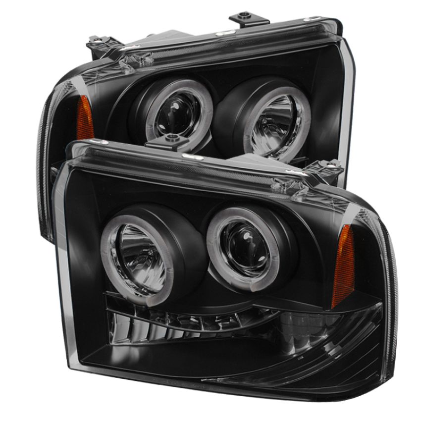 SPYDER 5078483 Projector Headlights - LED Halo - Black Smoke