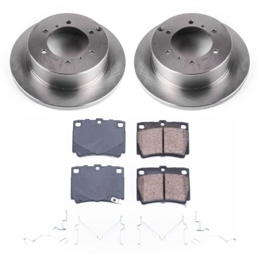 PowerStop KOE5160 OE Stock Replacement Low-Dust Ceramic Brake Pad and Rotor Kit