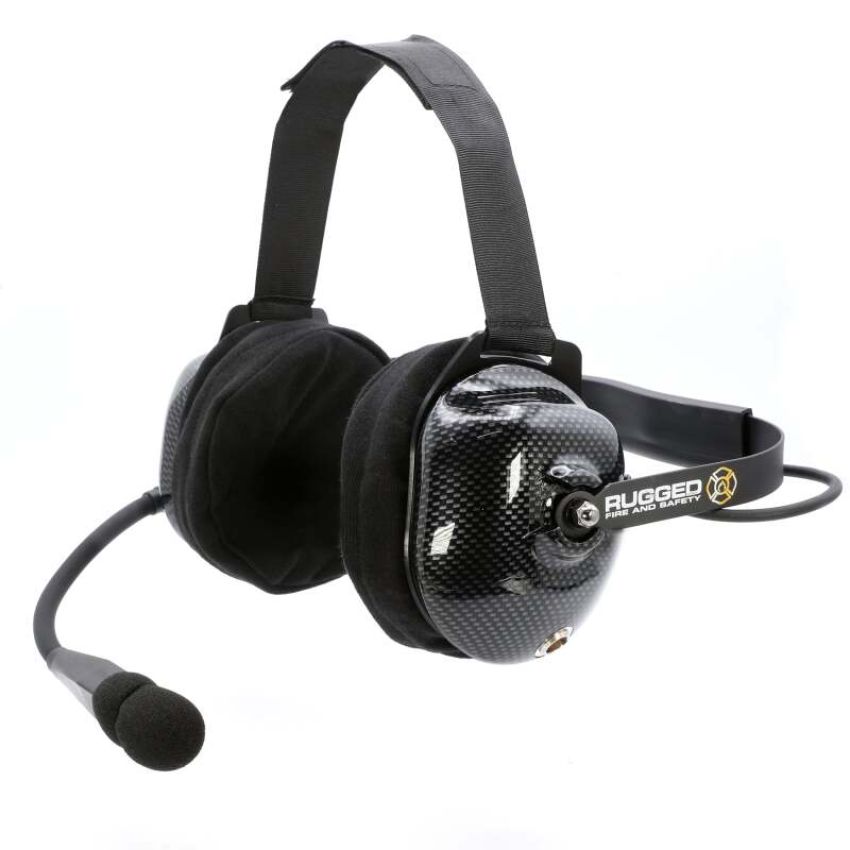 Rugged Radios FHS-42 FHS Behind-The-Head Fire Safety Industrial Headset No Buttons / No Cable
