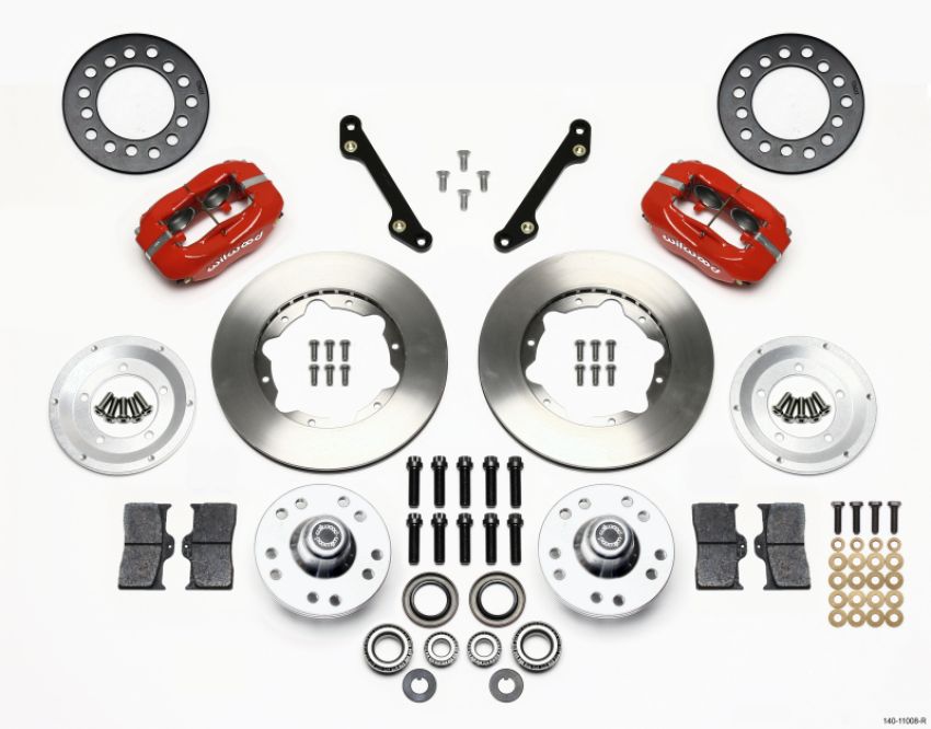 Wilwood 140-11008-R Forged Dynalite Front Kit 11.00in Red 79-81 Camaro