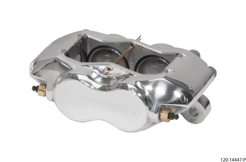 Wilwood 120-14447-P Caliper-Forged DynaliteI w/Dust Seal-Polished 1.75in Pistons .81in Disc
