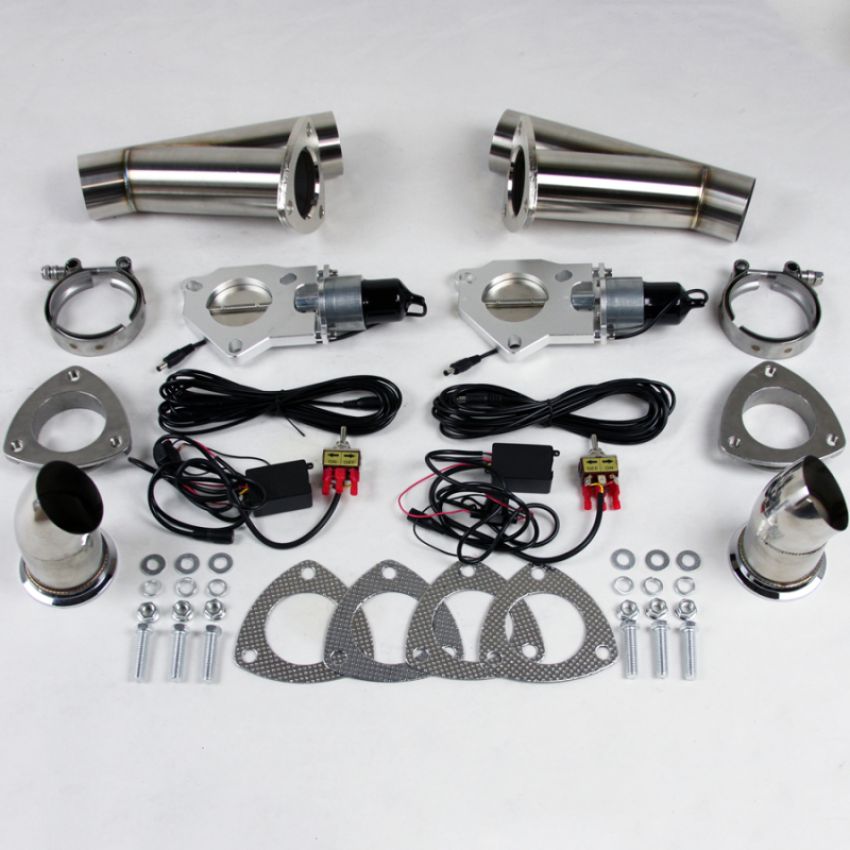 Granatelli Motor Sports 307540K Electronic Exhaust Cutout Systems - Stainless Steel - Weld In
