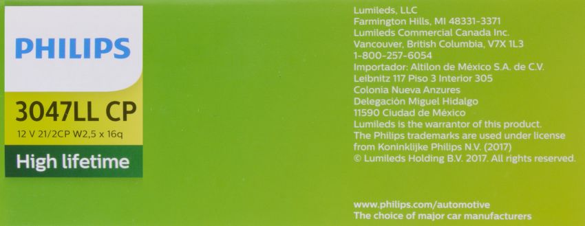 Philips 3047LLCP Philips LongerLife Miniature 3047LL Pack of 10