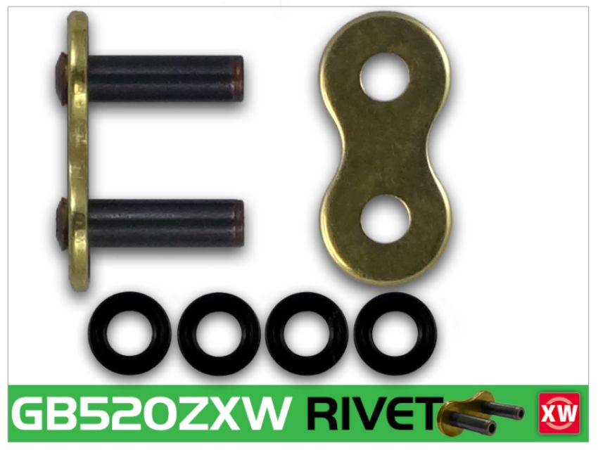 RK Chain GB520ZXW-RL GB520ZXW-RIVET - Gold
