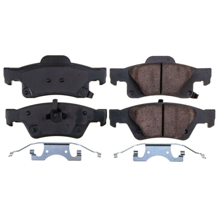 PowerStop 17-1498N PowerStop - Z17 Low-Dust Ceramic Brake Pads with Hardware