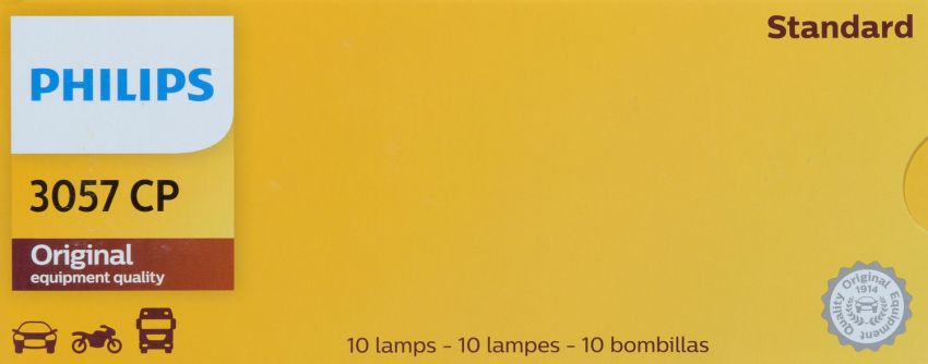 Philips 3057CP Philips Standard Miniature 3057 Pack of 10