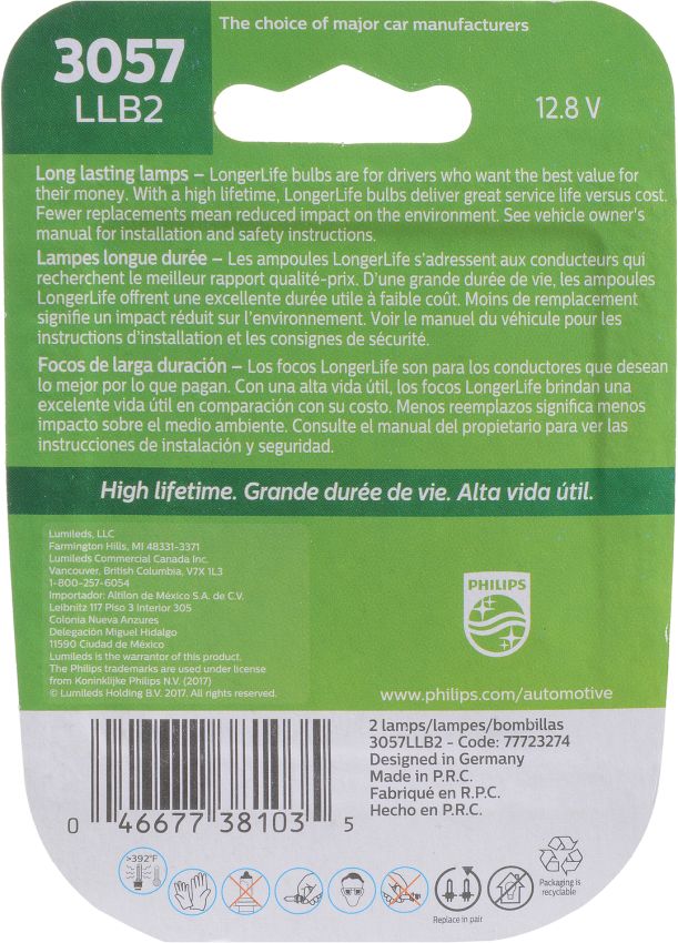 Philips 3057LLB2 Philips LongerLife Miniature 3057LL