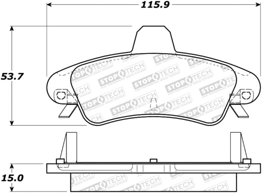 Stoptech 308.08991 Street Brake Pads