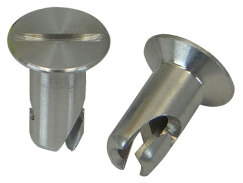 Moroso 71298 Quick Fastener - Flush Head - 5/16in x .550in - Aluminum - 10 Pack
