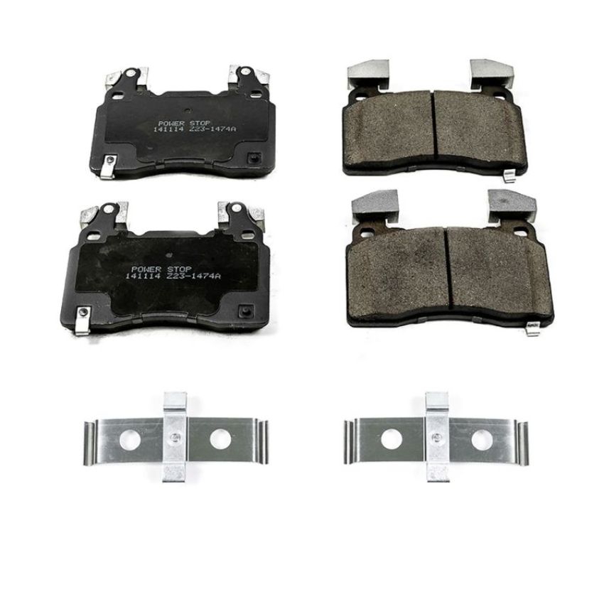 PowerStop 17-1474A PowerStop - Z17 Low-Dust Ceramic Brake Pads with Hardware