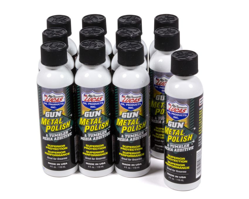 LUCAS OIL LUC10878-12 Gun Metal Polish Case 12 x 4 Ounce