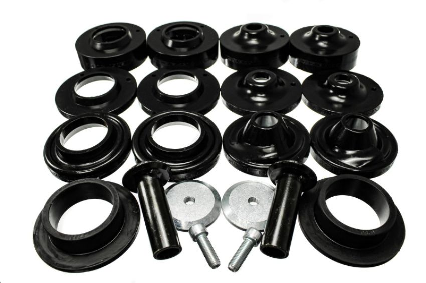 Energy Suspension 2.6116G 18+ Jeep Wrangler JL Black Rock-Flex 2in Adjustable Coil Spacer Set