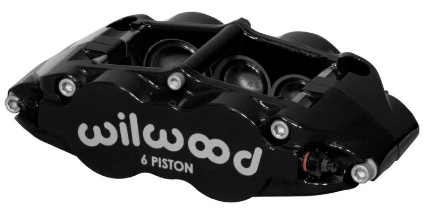 Wilwood 120-11781-BK Caliper-Narrow Superlite 6R-LH - Black 1.62/1.12/1.12in Pistons 1.10in Disc