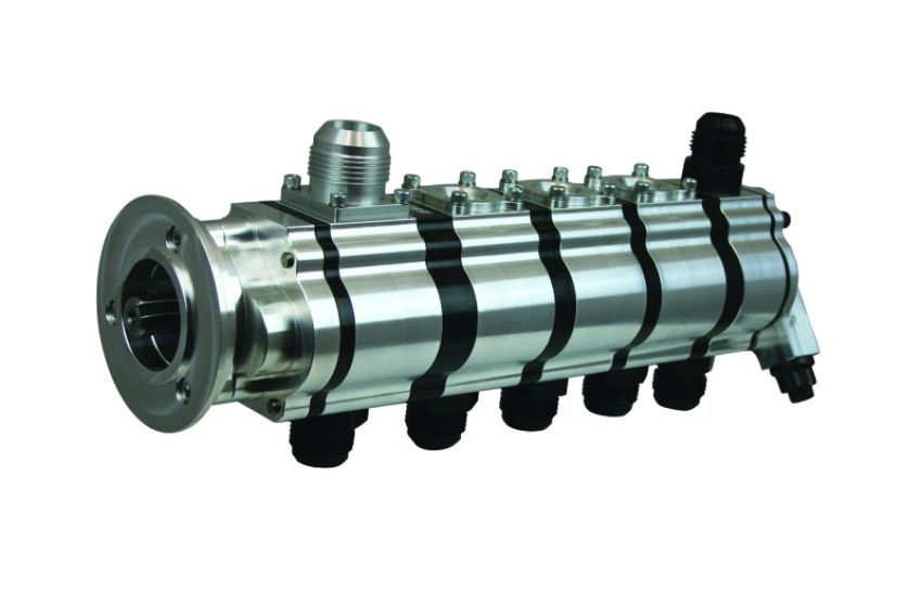 Moroso 22515 T3 Series Alston 5 Stage Dry Sump Oil Pump - Tri-Lobe - V-Band Clamp - 1.200 Pressure