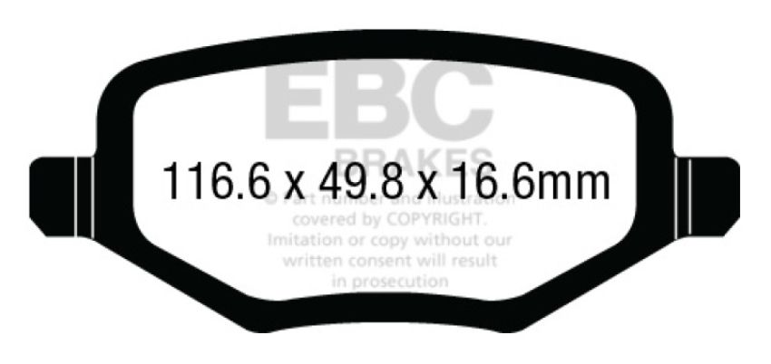EBC Brakes DP63020 6000 Series Greenstuff Truck/SUV Brakes Disc Pads