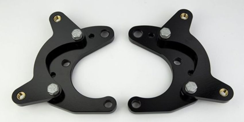 Wilwood 249-11536/37 Brackets (2) - HD Front - 65-76 A-Body Drum Mopar 11in Rotor