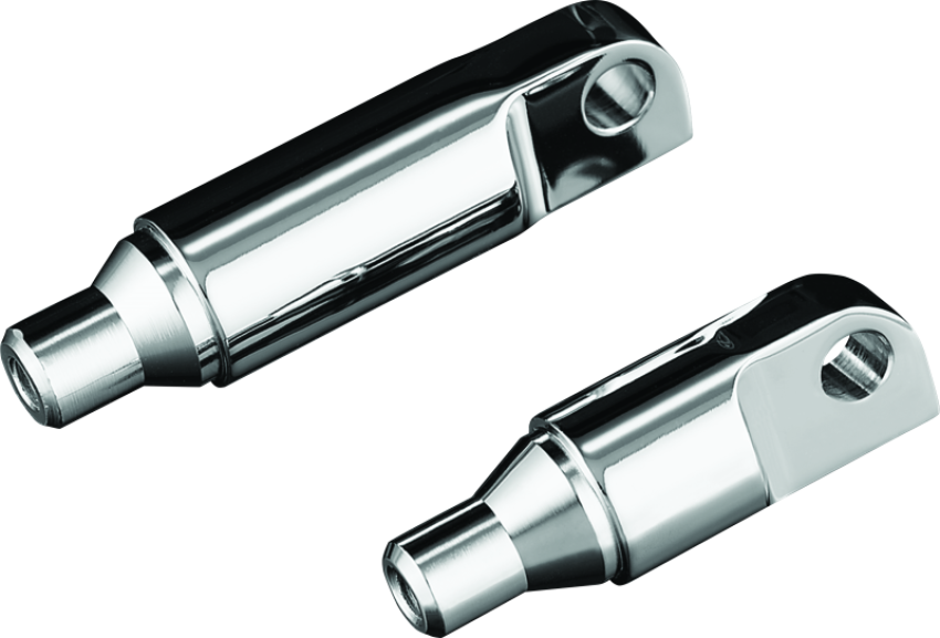 Kuryakyn 8064 Male Mount 2-1/2inch Footpeg Extension Chrome (Pair)