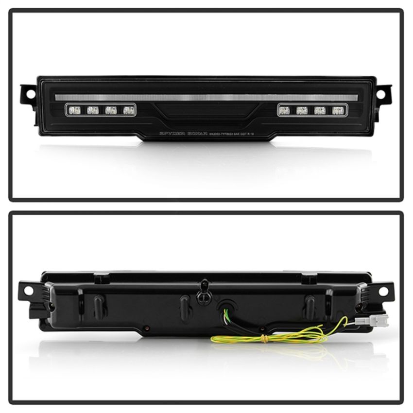 SPYDER 5088925 LED Rear Bumper Light With Fog Light - Black