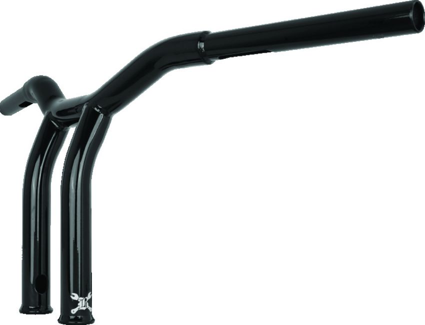 Burly Brand B12-6051B Dominator Raked Bar 10in - Gloss Black