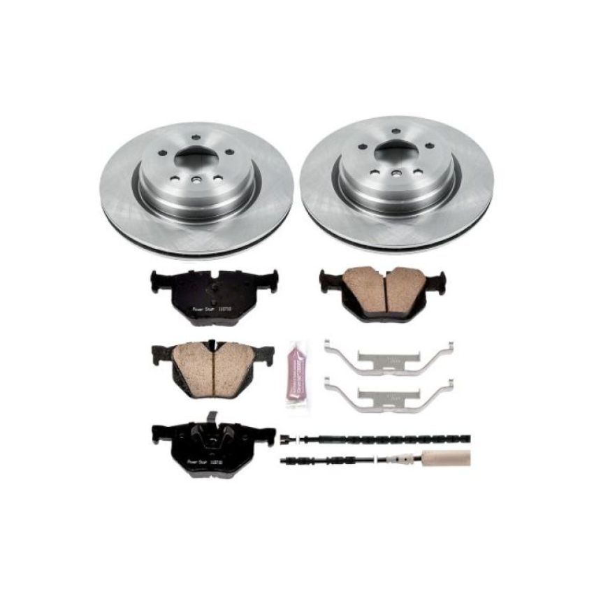 PowerStop KOE5982 OE Stock Replacement Low-Dust Ceramic Brake Pad and Rotor Kit