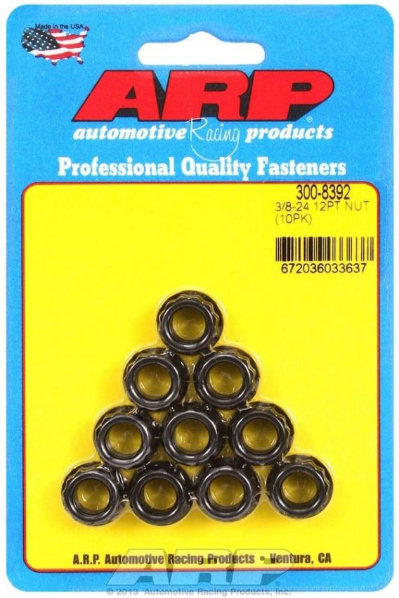 ARP ARP300-8392 3/8-24 12pt. Nuts (10)