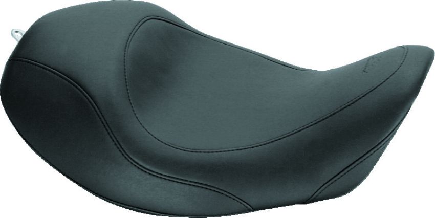 Mustang Motorcycle 76707 Mustang 06-17 Harley Dyna Wide Tripper Forward Solo Seat - Black