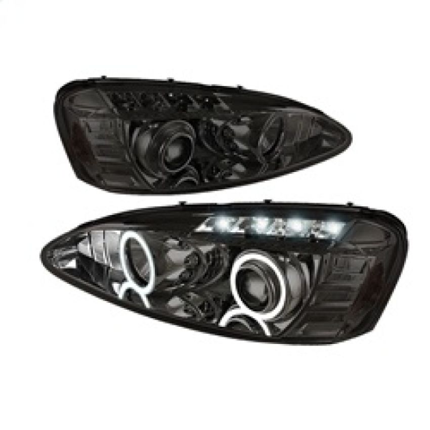 SPYDER 5011688 Projector Headlights - LED Halo - Smoke