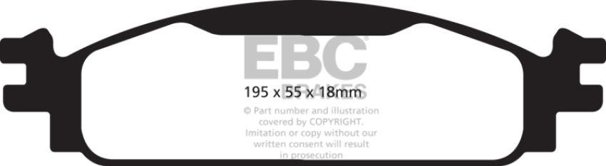 EBC Brakes DP41825R Yellowstuff Street And Track Brake Pads