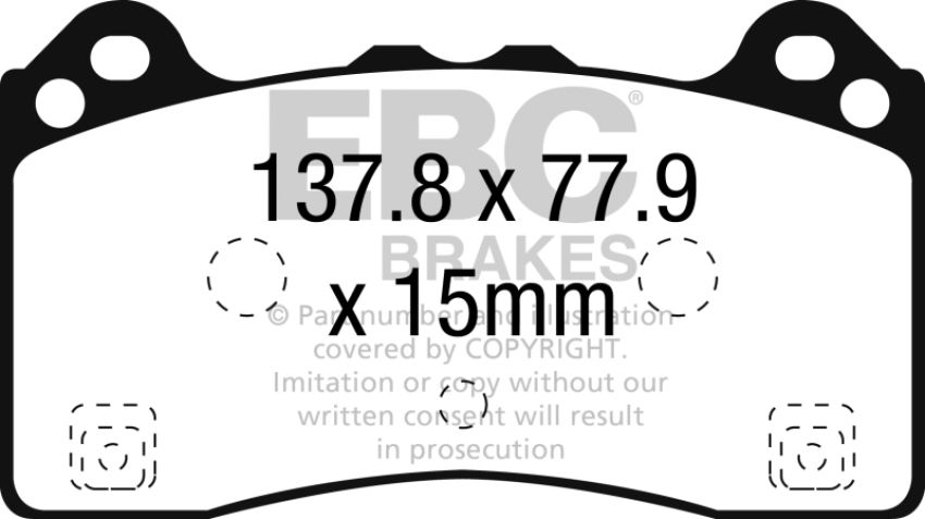 EBC Brakes DP22274 Greenstuff 2000 Series Sport Brake Pads