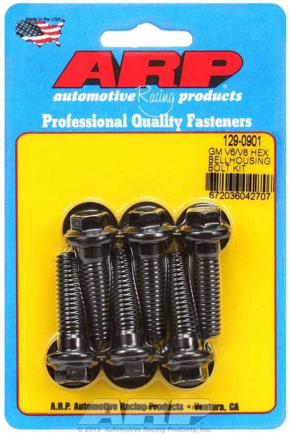 ARP ARP129-0901 Bellhousing Bolt Kit - 6pt. GM V6/V8