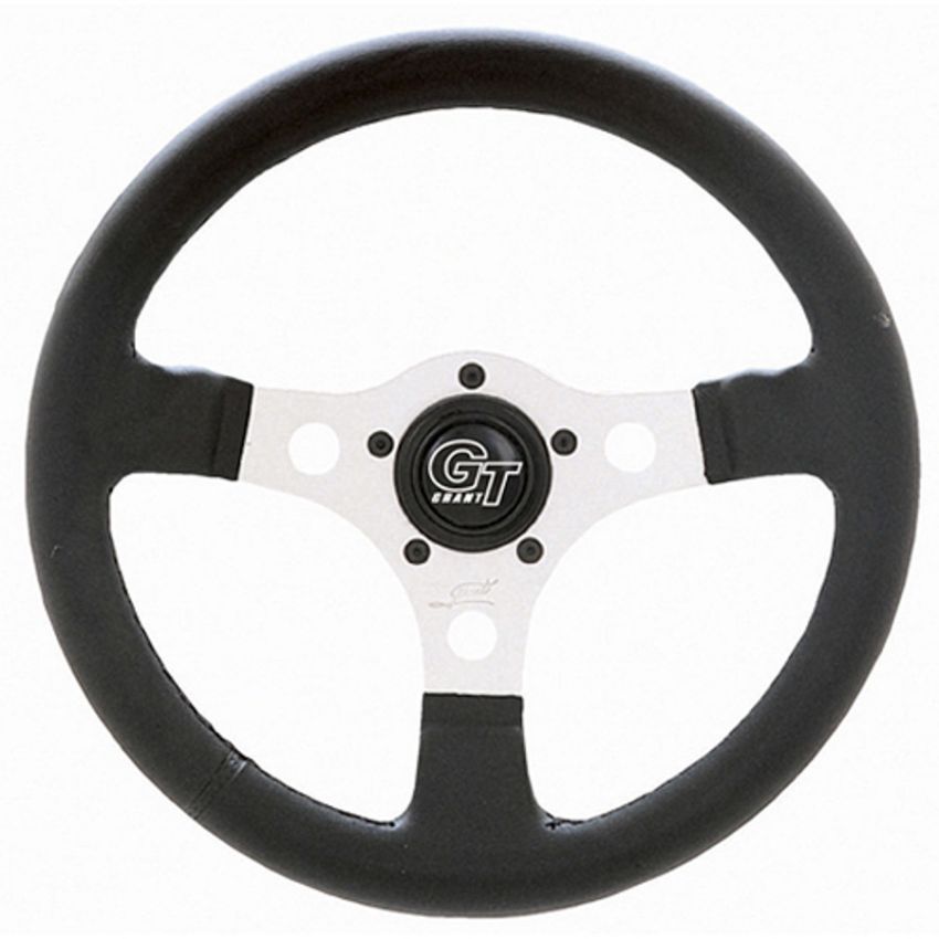 GRANT GRT762 Steering Wheel Formula GT 12in 5-Bolt Sil/Blk
