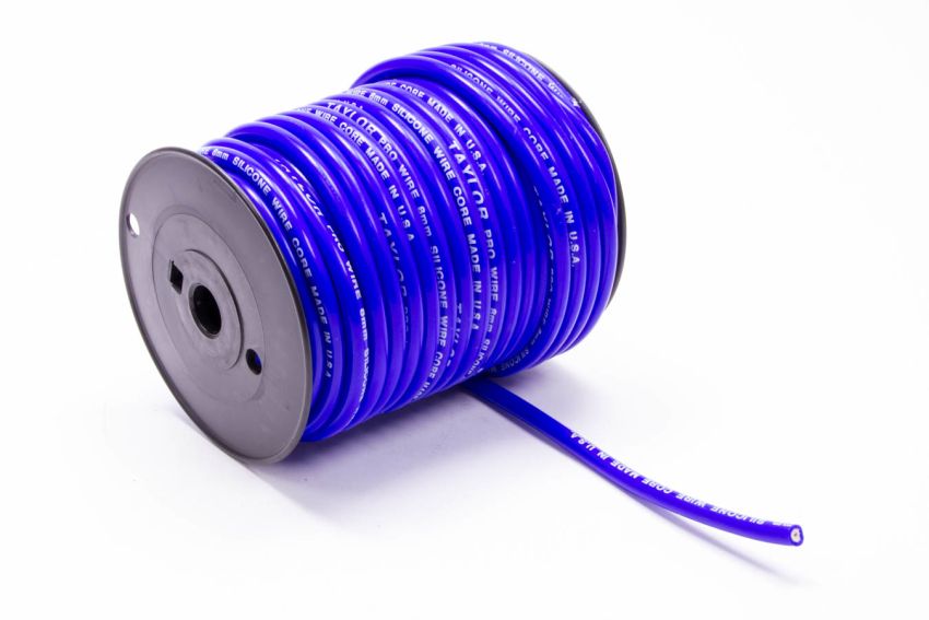 Taylor Cable 35682 8mm Pro TCW Plug Wire 100ft Blue