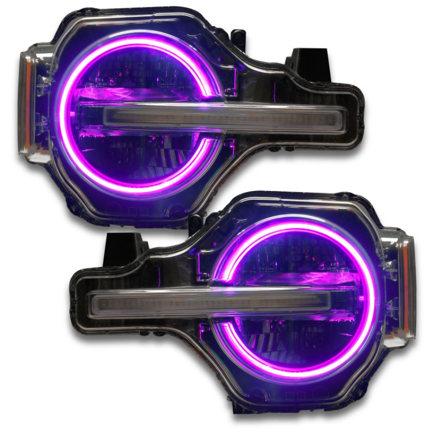Oracle Lighting 1468-335 2021-2023 Ford Bronco ColorSHIFT(r) RGB+W Headlight Halo Upgrade Kit