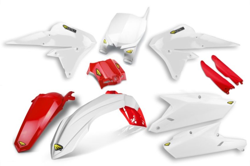Cycra 1CYC-9312-42R 14-18 Yamaha YZ250F/14-17 YZ450F Powerflow Body Kit - White/Red