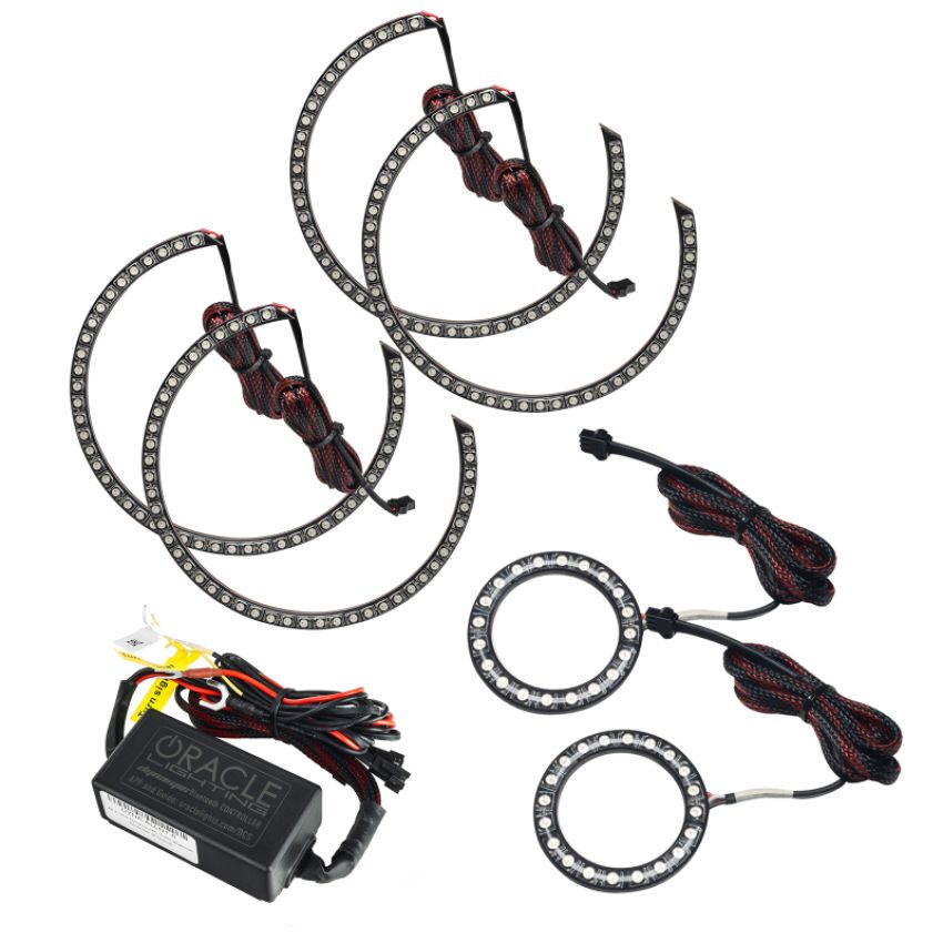 Oracle Lighting 3989-332 2015-2021 Dodge Challenger ColorSHIFT(tm) LED Headlight & Fog Light Halo Kit