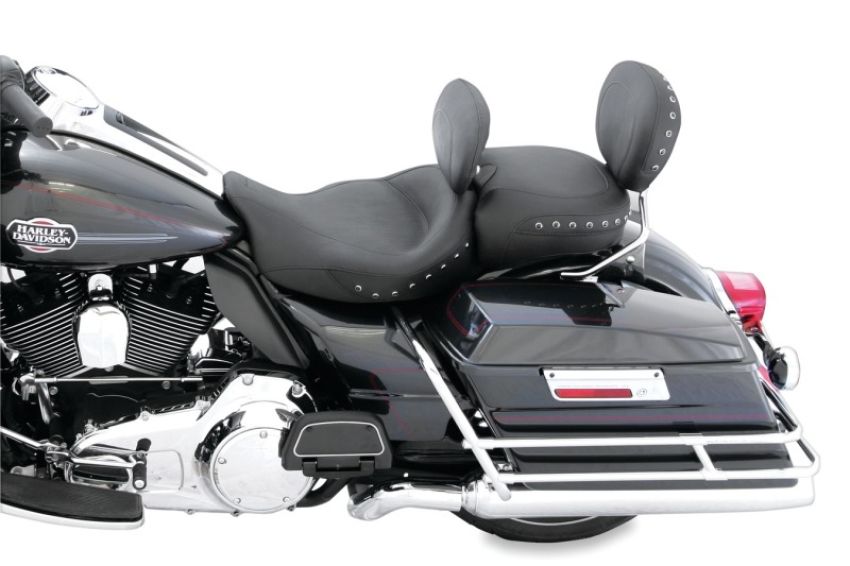 Mustang Motorcycle 79112 Mustang 08-21 Harley Electra Glide Standard Super Touring Recessed Passenger Seat - Black