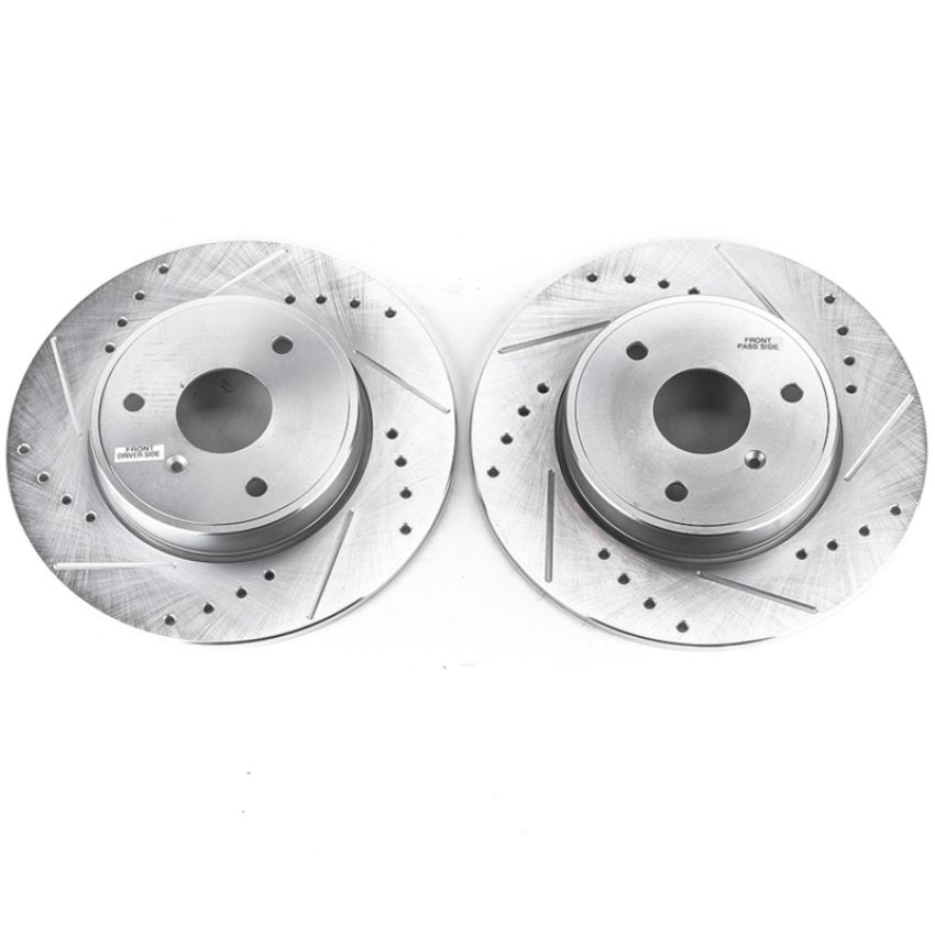 PowerStop EBR1261XPR PowerStop Evolution Performance Drilled, Slotted & Plated Brake Rotor Pair