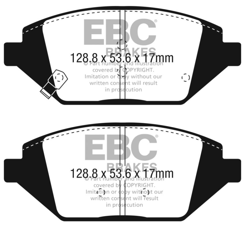EBC Brakes UD1864 Ultimax OEM Replacement Brake Pads