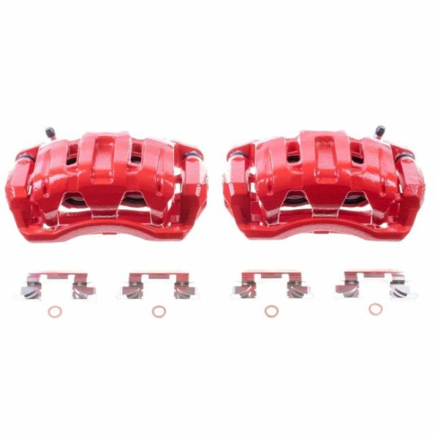 PowerStop S2958 Red Powder Coated Calipers