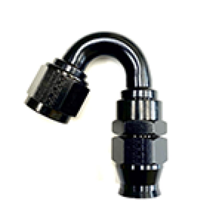 FRAGOLA FRG681508-BL Hose Fitting #8 150 Deg PTFE Black