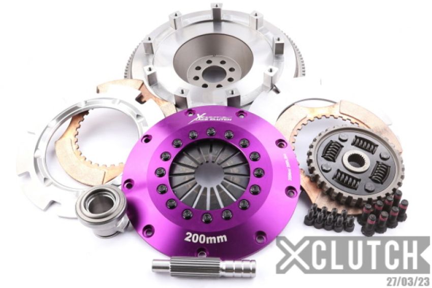 XCLUTCH XKNI20523-2B 03-06 Nissan 350Z Base 3.5L 8in Twin Sprung Ceramic Clutch Kit