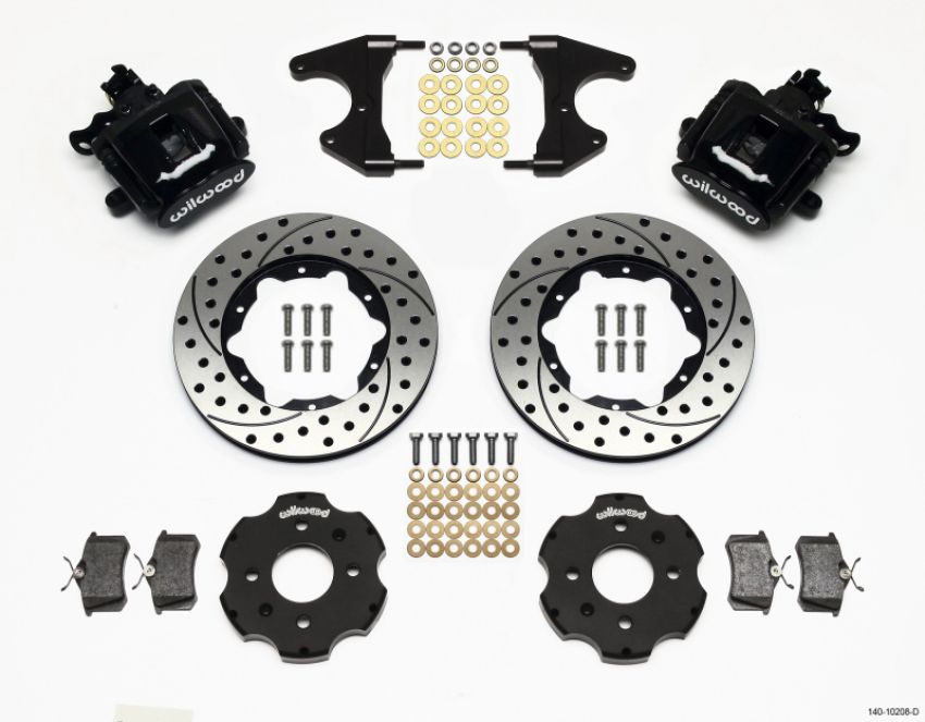 Wilwood 140-10208-D Combination Parking Brake Rear Kit 11.00in Drilled Civic / Integra Drum 2.46 Hub Offset
