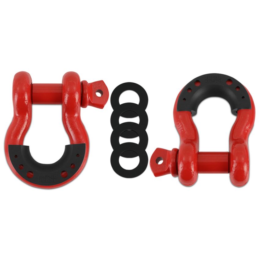Borne Off-Road BNDR-RD Borne D-Ring Shackle Set Red
