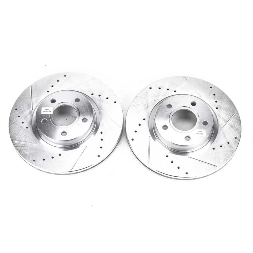 PowerStop EBR896XPR PowerStop Evolution Performance Drilled, Slotted & Plated Brake Rotor Pair