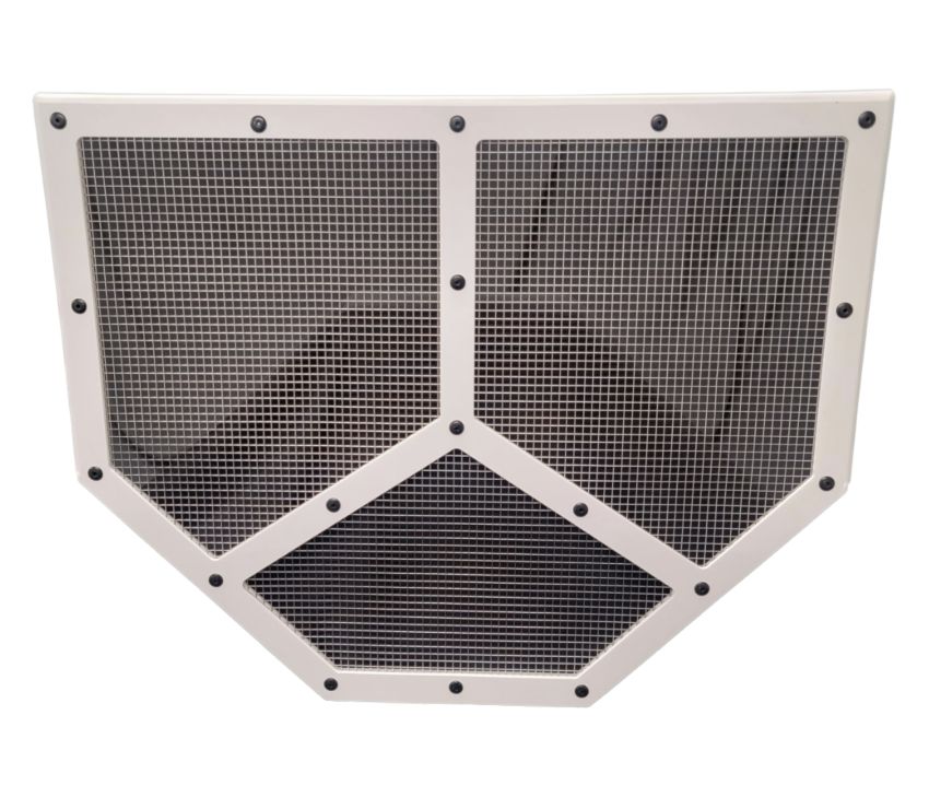 DOMINATOR RACE PRODUCTS DOM551-WH Shaker Screen Radiator Mod White