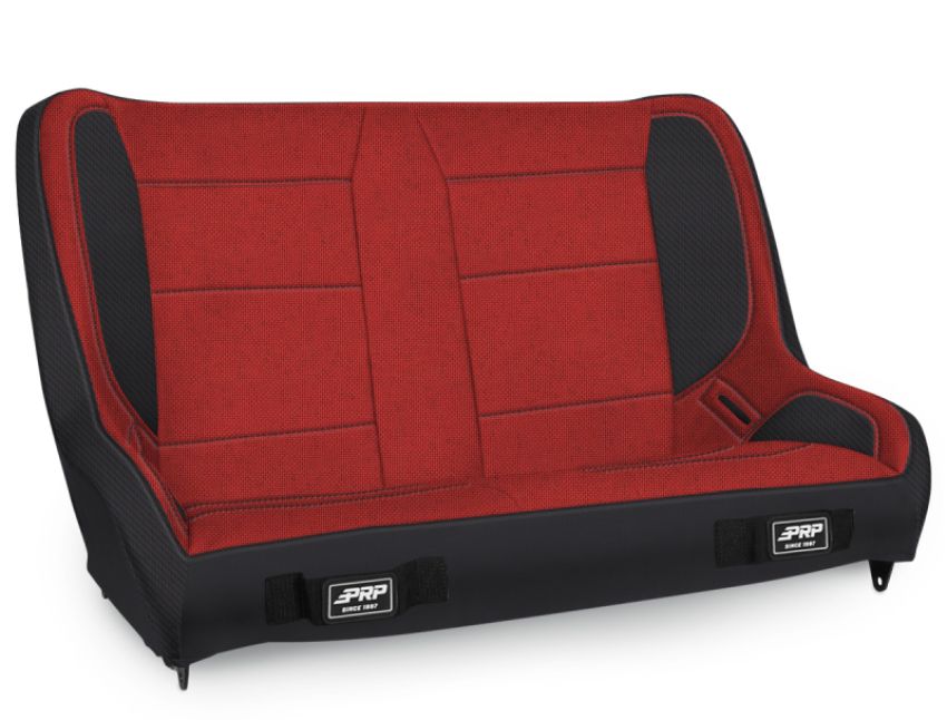 PRP Seats A9236-36-72 PRP Jeep CJ-7/Wrangler YJ Elite Series Rear Bench- Red