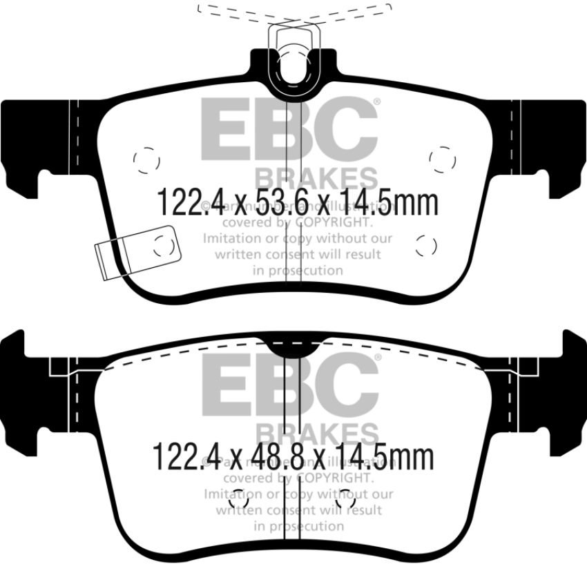 EBC Brakes DP32301C Redstuff Ceramic Low Dust Brake Pads