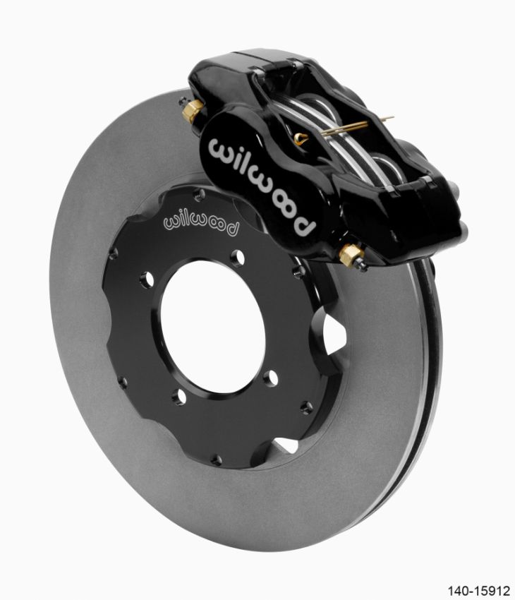 Wilwood 140-15912 Dynalite Front Big Brake Kit 11.00in ULHP-30 Vane Plain Face Rotors - Black