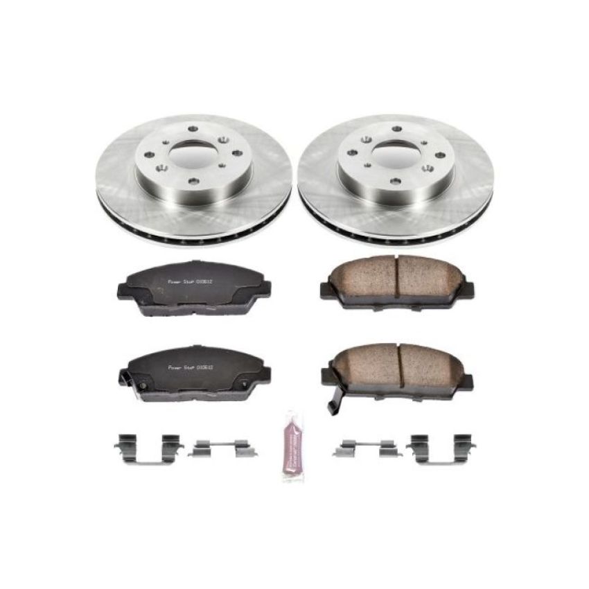 PowerStop KOE1033 OE Stock Replacement Low-Dust Ceramic Brake Pad and Rotor Kit