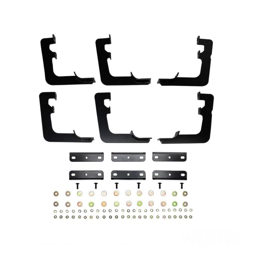 Westin 22-2245 19 Ram 1500 Quad/Crew Cab (Ex. Classic) Premier Oval Nerf Step Bar Mount Kit - Black